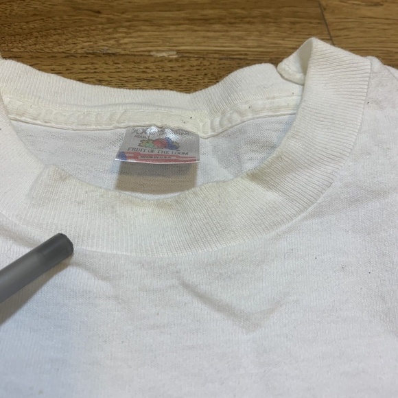 Vintage 90s Freshmen MBA Track Fruit of The Loom Tag USA 1996 White T-Shirt XL/L - Picture 5 of 9